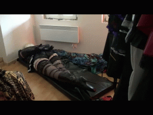 www.bondagecrossdresser.com - French Maid bound and vibrated thumbnail