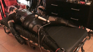 www.bondagecrossdresser.com - Bed Bound and Vibrated thumbnail