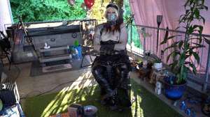 www.bondagecrossdresser.com - Chairtied and remote control vibed thumbnail
