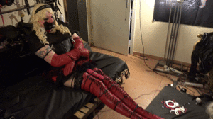 www.bondagecrossdresser.com - Red Ballet Boots  thumbnail