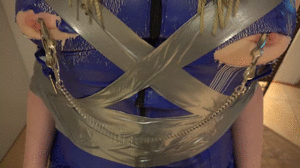 www.bondagecrossdresser.com - Tape Chair Bondage for the Night thumbnail